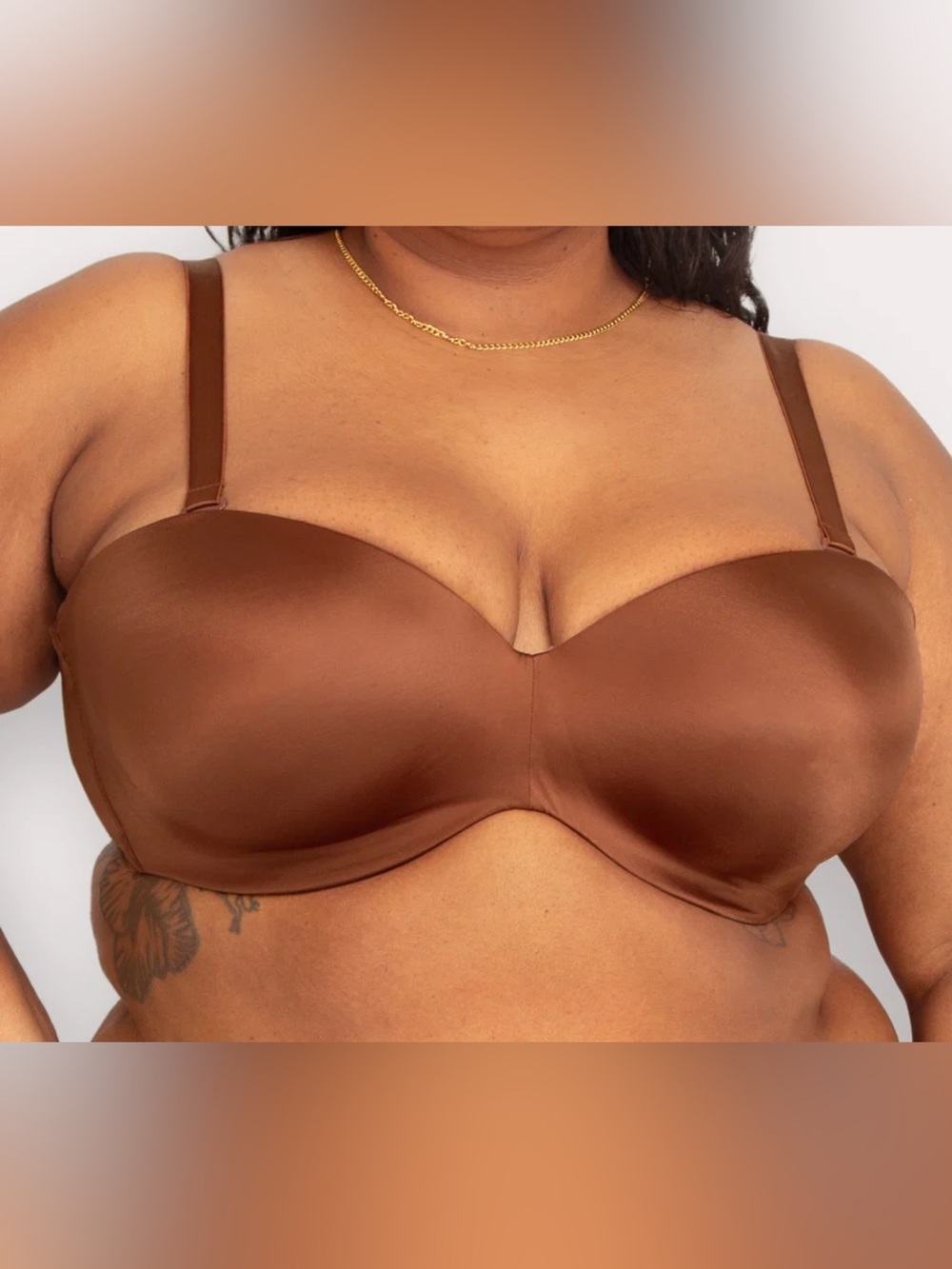 Curvy Couture Smooth Strapless Multi-Way Bra